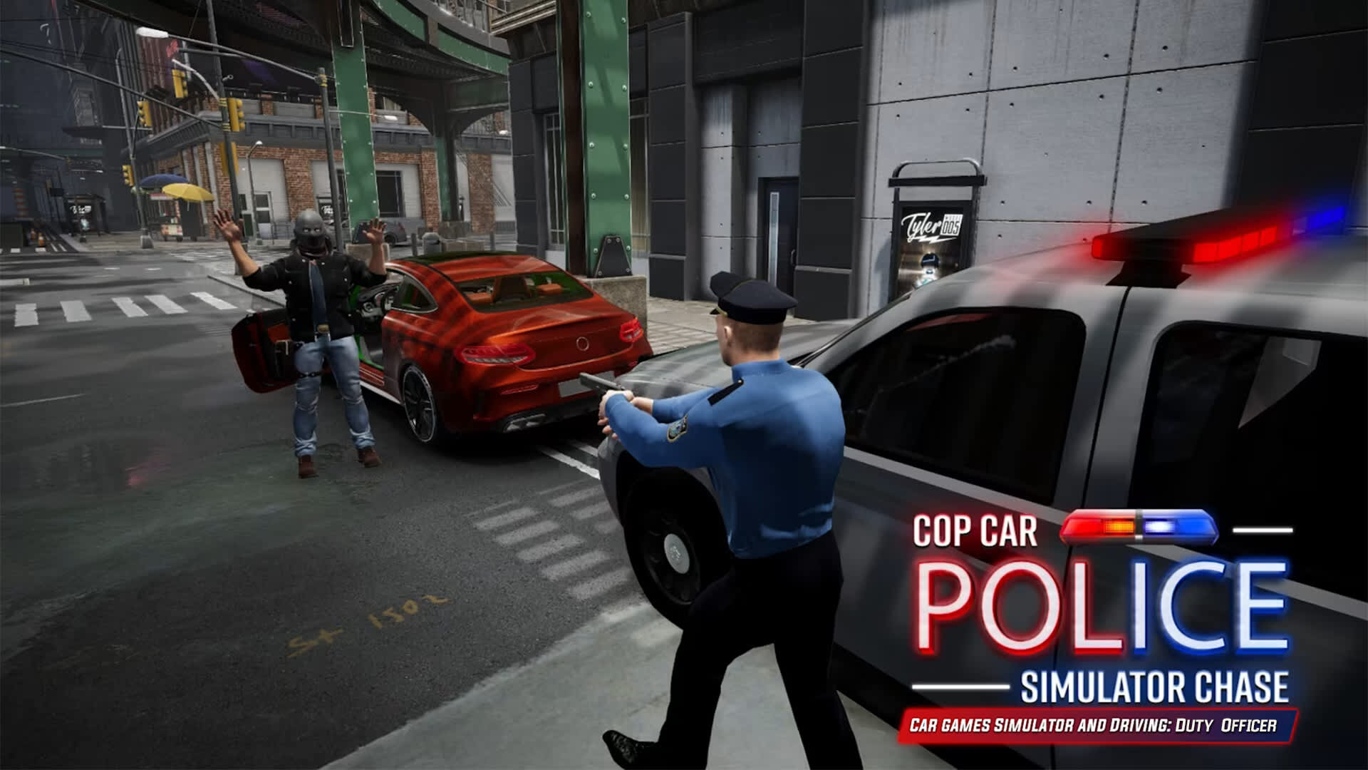 Copertina di Cop Car Police Simulator Chase - Car games simulator & driving: Duty Officer
