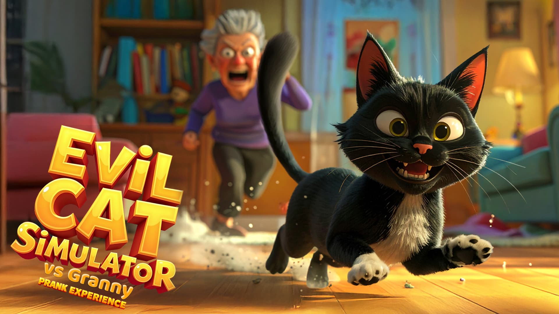 Copertina di Evil Cat Simulator vs Granny: Prank Experience