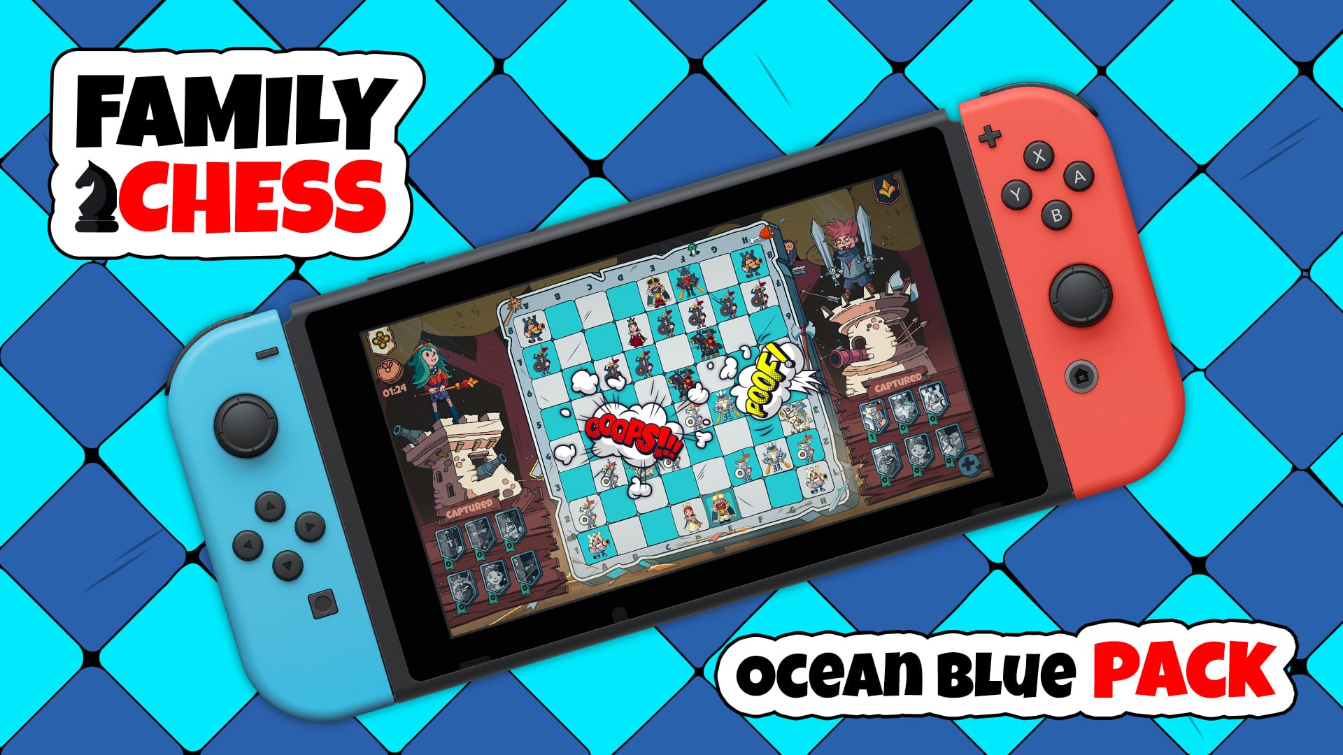 Copertina di Family Chess Ocean Blue Pack
