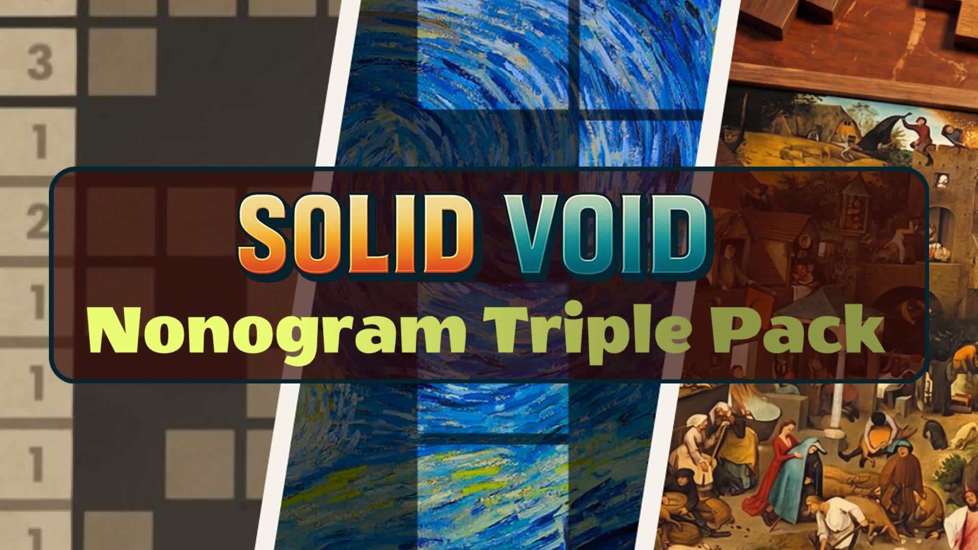 Copertina di Solid Void - Nonogram Triple Pack