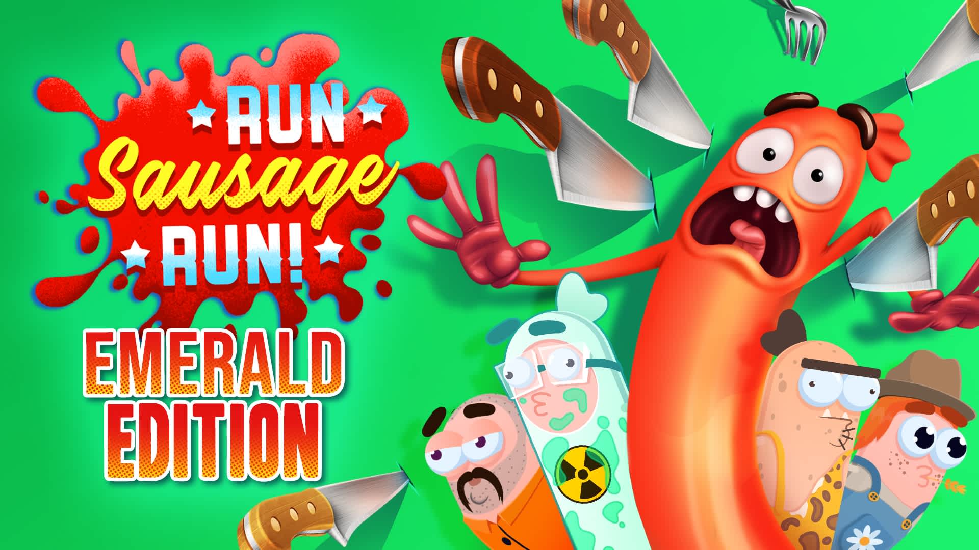 Copertina di Run Sausage Run!: Emerald Edition