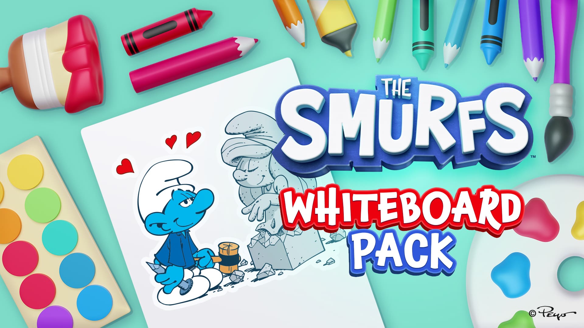 Copertina di The Smurfs Whiteboard Pack