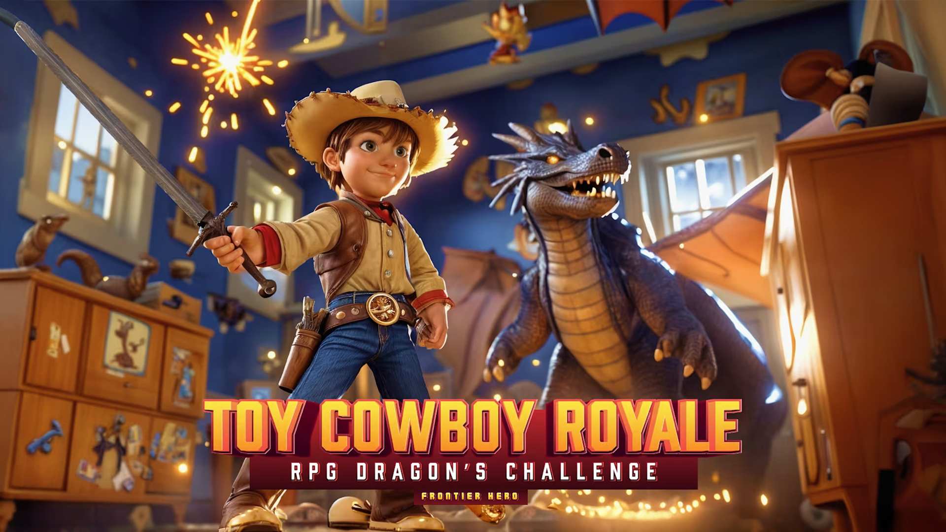 Copertina di Toy Cowboy Royale : RPG Dragon’s Challenge – Frontier Hero