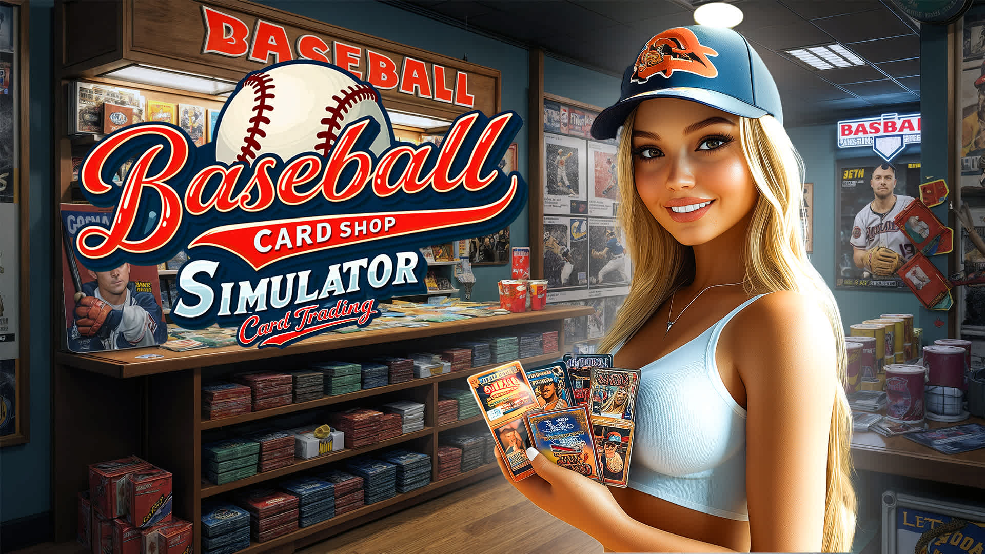 Copertina di Baseball Card Shop Simulator: Card Trading