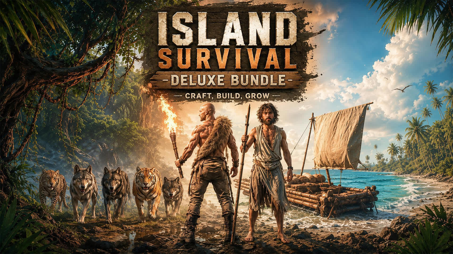 Copertina di Island Survival Deluxe Bundle: Craft, Build, Grow