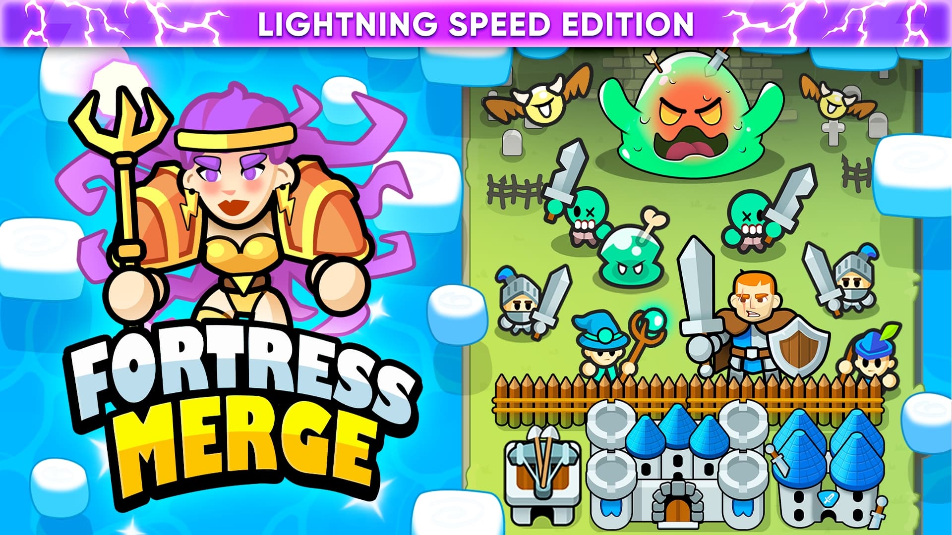 Copertina di Fortress Merge: Lightning Speed Edition