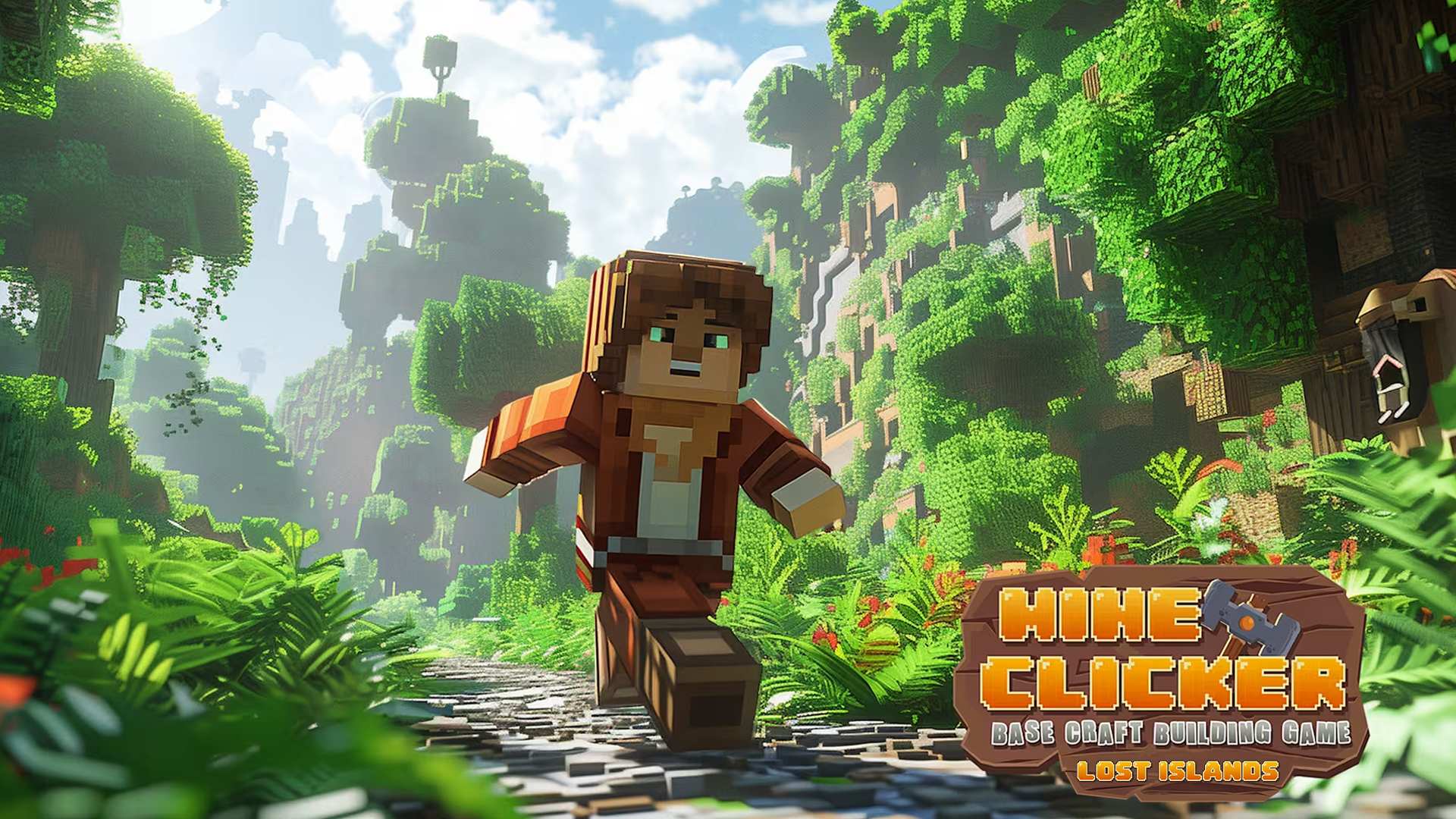 Copertina di Mine Clicker - Base Craft Building Game: Lost Islands