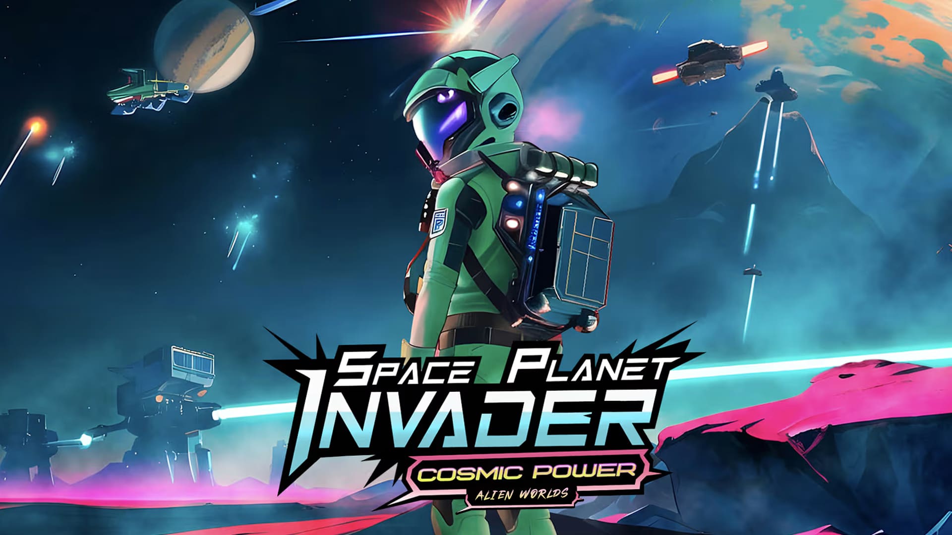 Copertina di Space Planet Invader - Cosmic Power: Alien Worlds