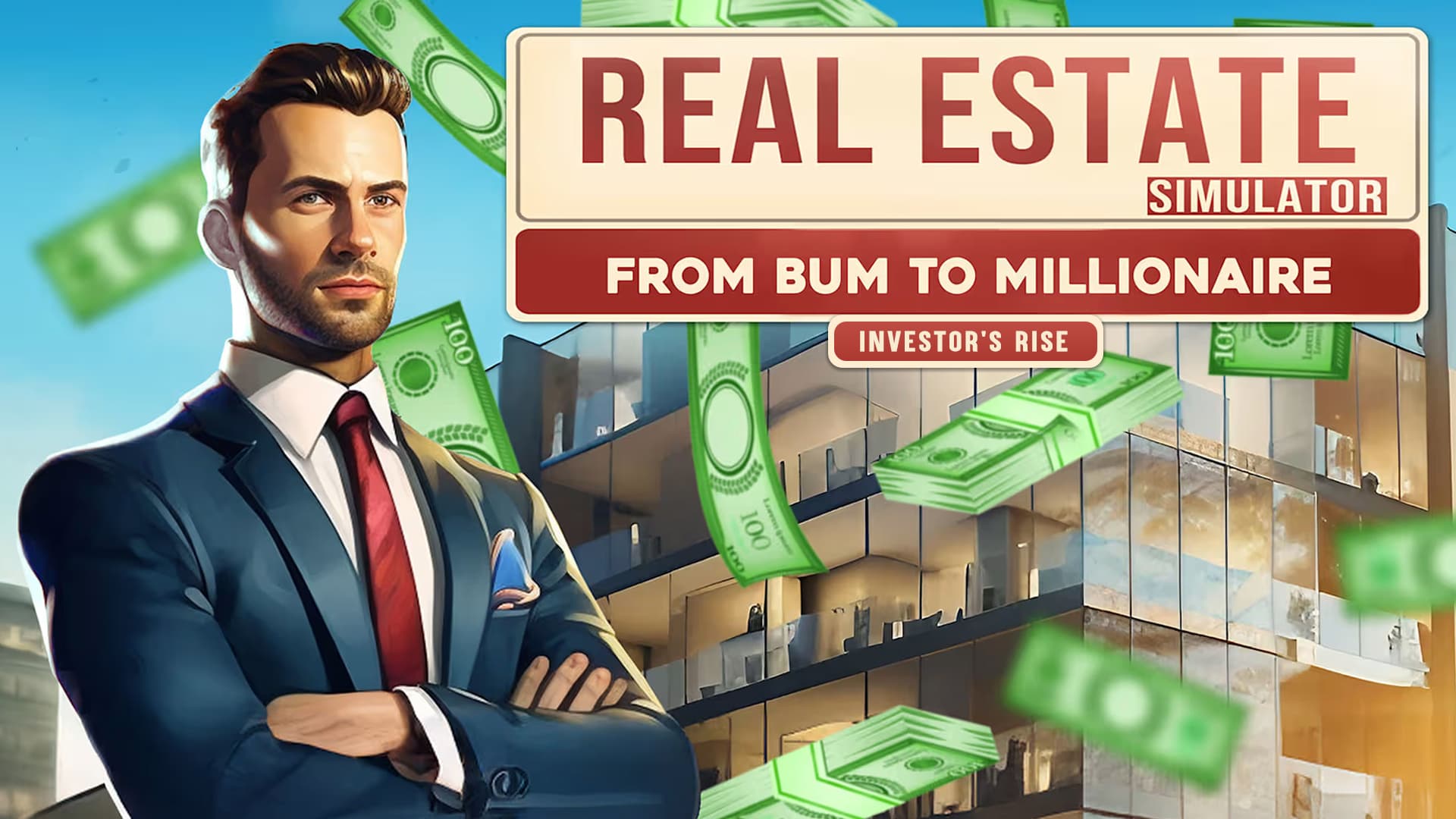 Copertina di REAL ESTATE Simulator – FROM BUM TO MILLIONAIRE: Investor’s Rise
