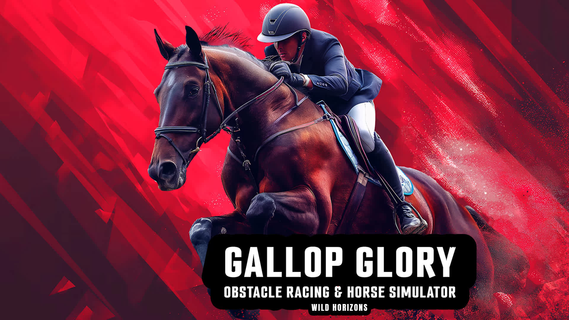 Copertina di Gallop Glory: Obstacle Racing & Horse Simulator – Wild Horizons