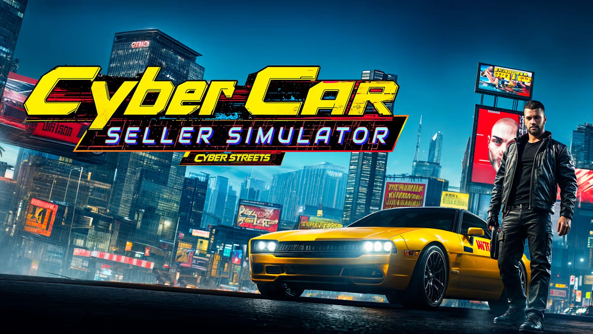 Copertina di Cyber Car Seller Simulator: Cyber Streets