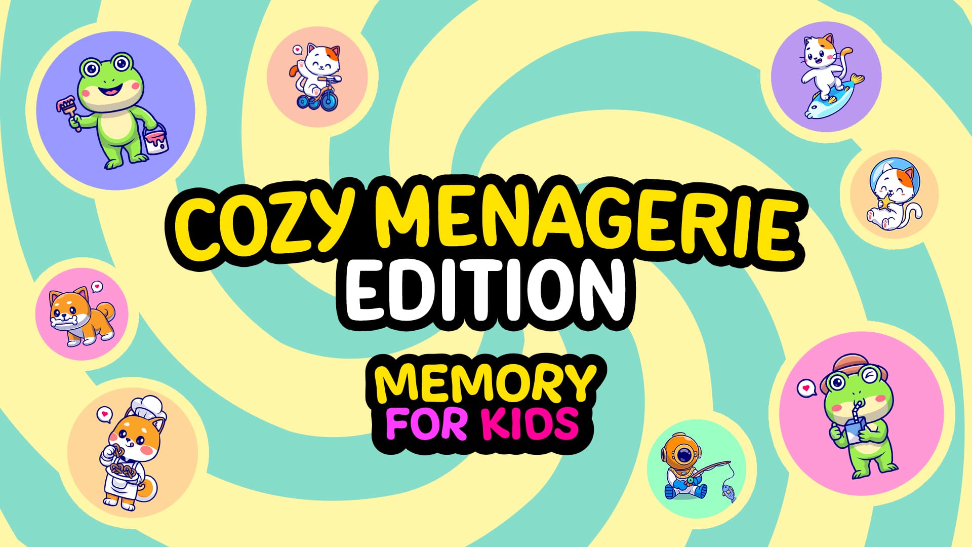 Copertina di Memory For Kids Cozy Menagerie Edition