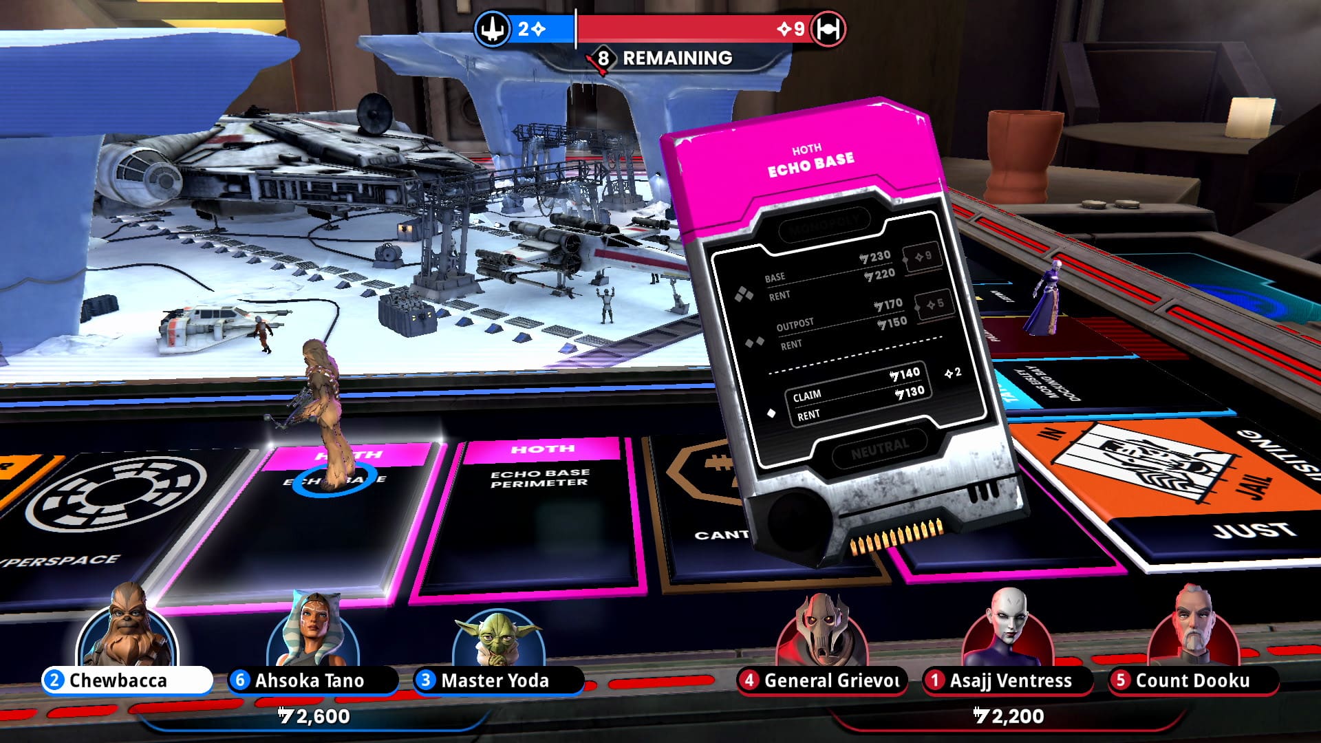 Monopoly Star Wars Heroes vs Villains - zrzut ekranu 3