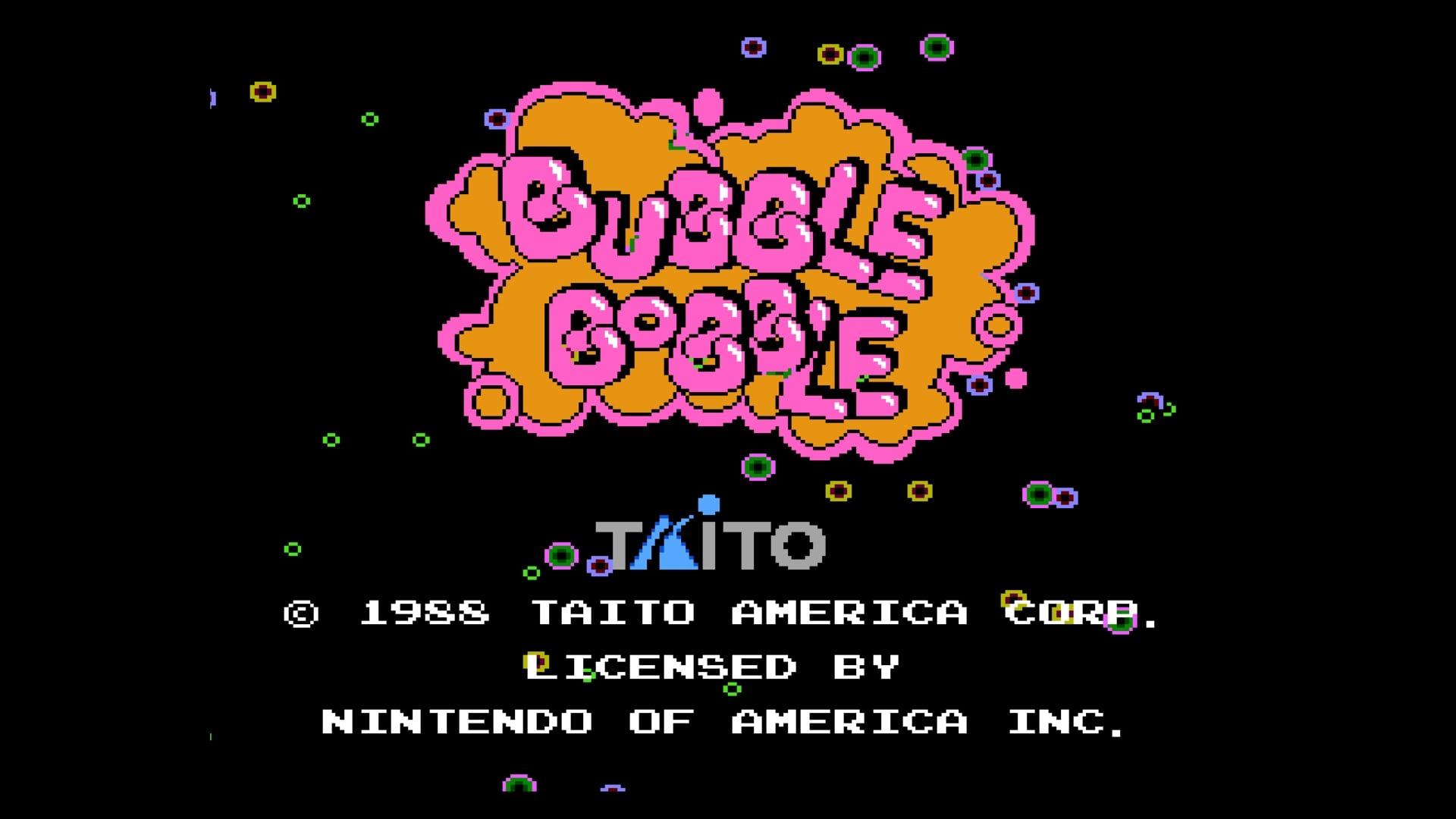 Console Archives BUBBLE BOBBLE - zrzut ekranu 1