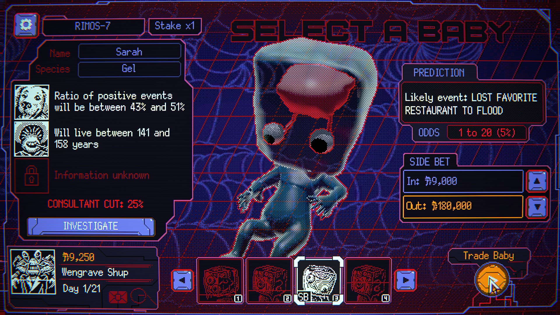 Space Warlord Baby Trading Simulator - zrzut ekranu 1