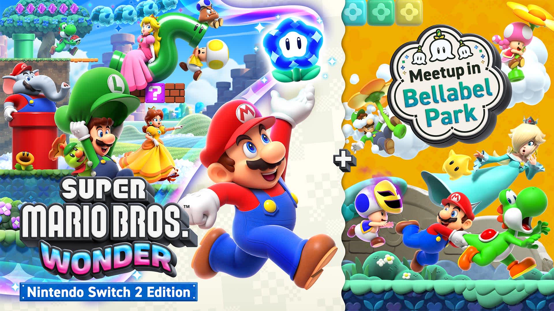 Copertina di Super Mario Bros. Wonder – Nintendo Switch 2 Edition + Meetup in Bellabel Park Upgrade Pack