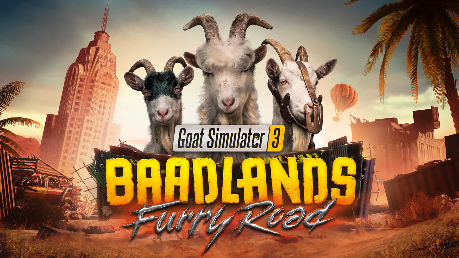 Copertina di Goat Simulator 3 – Baadlands: Furry Road