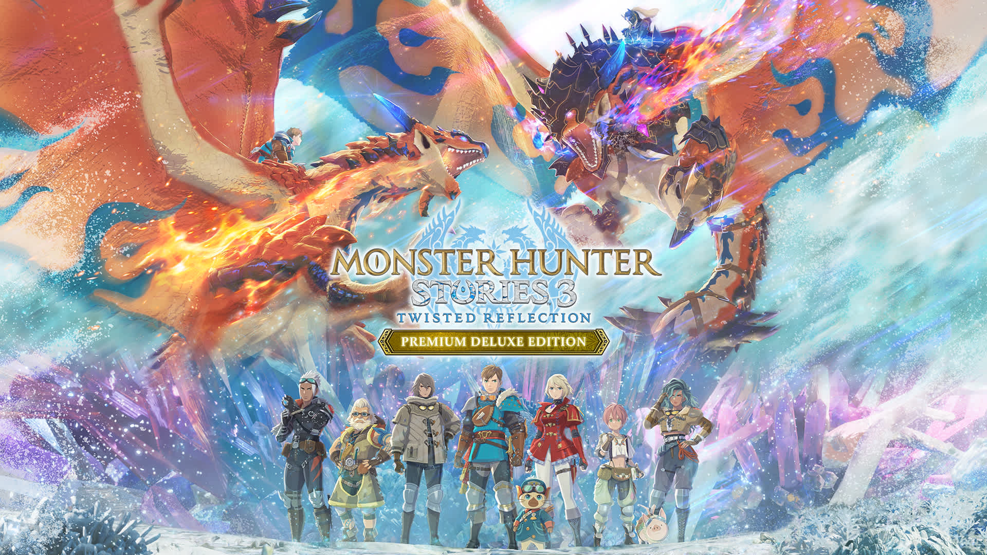 Copertina di Monster Hunter Stories 3: Twisted Reflection Premium Deluxe Edition
