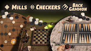 3in1 Game Collection: Backgammon + Checkers + Mills cover image