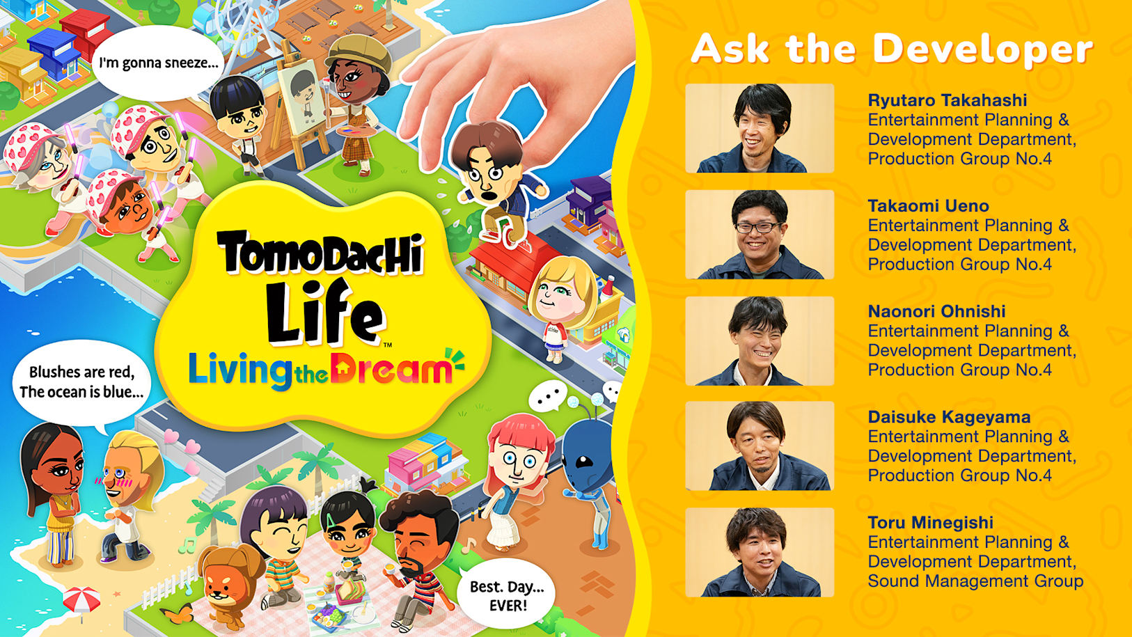 Ask the Developer Vol. 21: Tomodachi Life: Living the Dream — Part 3 ...