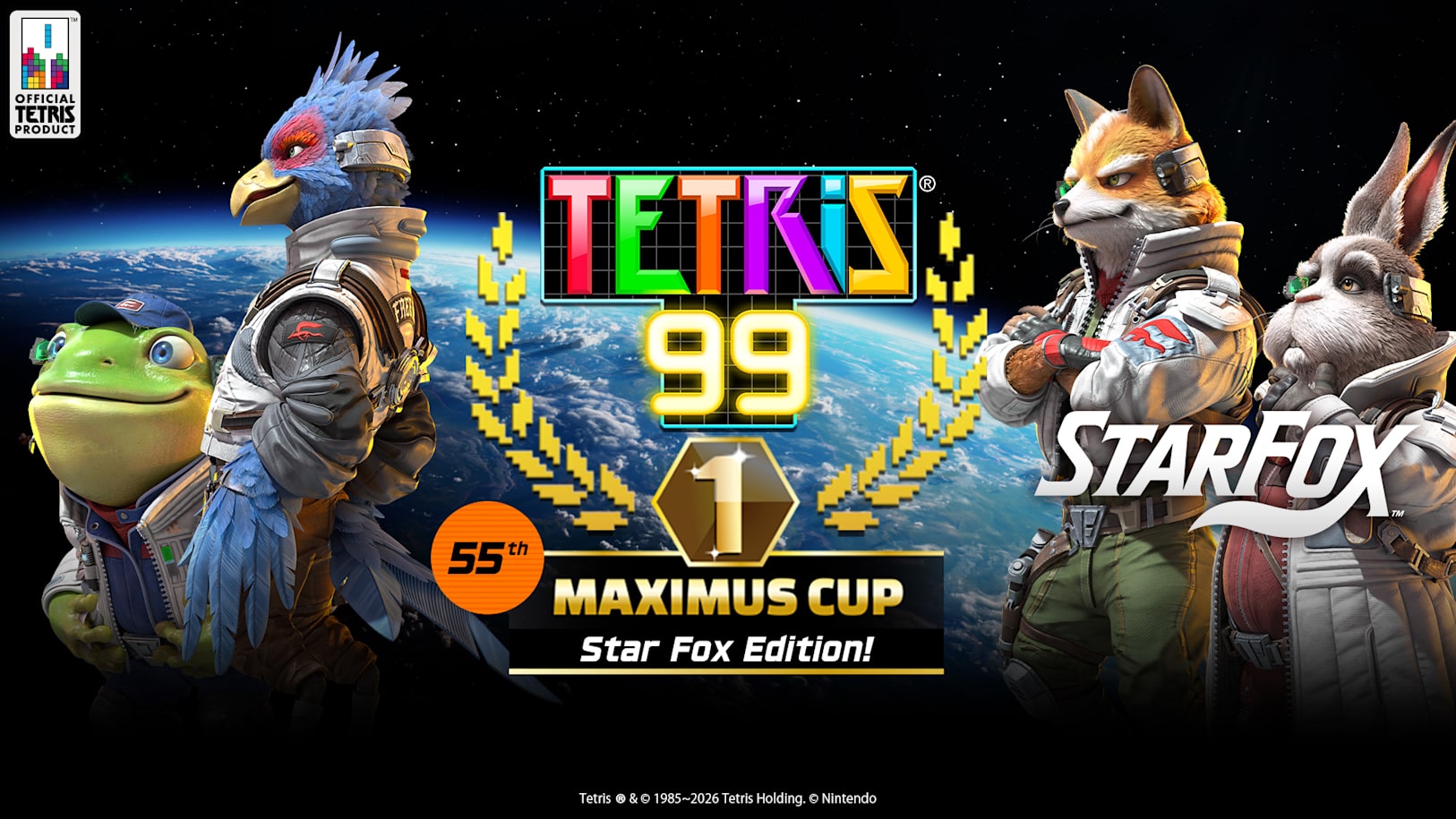 Tetris 99 55th MAXIMUS CUP inspired by Star Fox - News - Nintendo