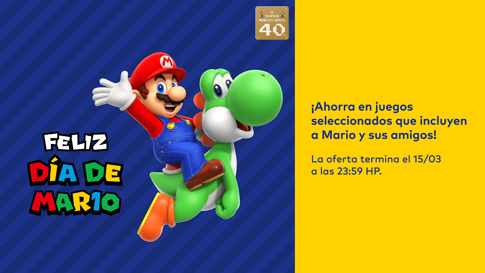 Nintendo - Oferta del Día de MAR10: Ahorra en juegos seleccionados que incluyen a Mario y sus amigos