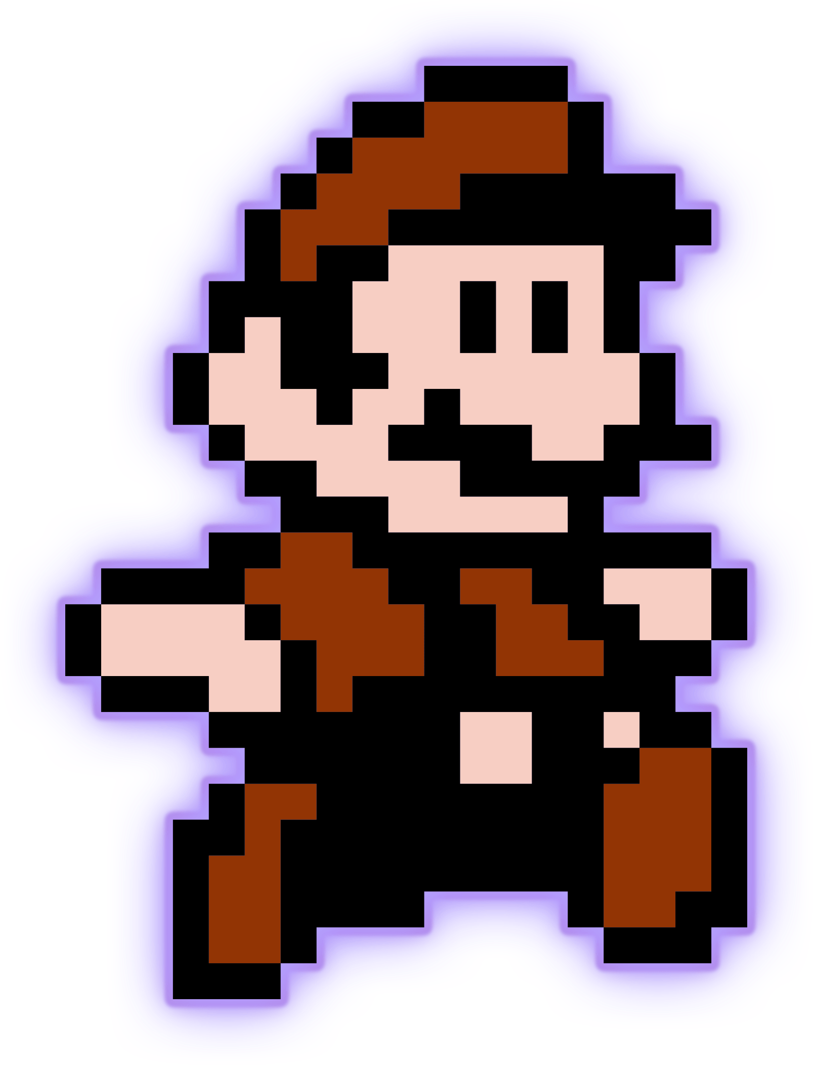  Mario runs with his arms to the side