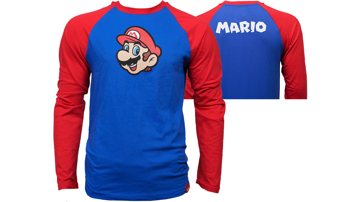 Super Mario™ - Adult Mario Raglan T-Shirt - Nintendo Official Site