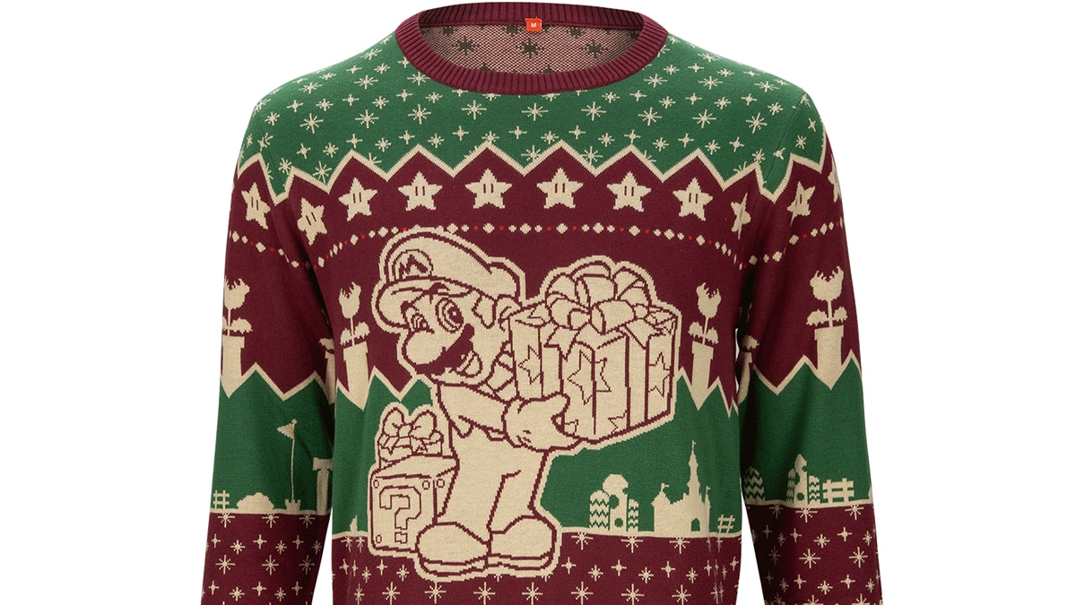 Christmas Jumper Sweater Mario Bros Christmas Jumper Maglione