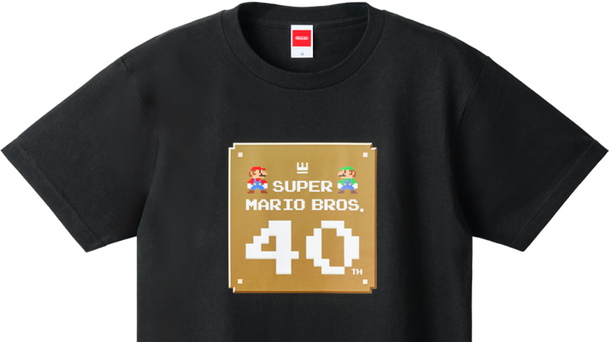 Super Mario Bros.™ 40th Anniversary T-Shirt - Black - Nintendo 
