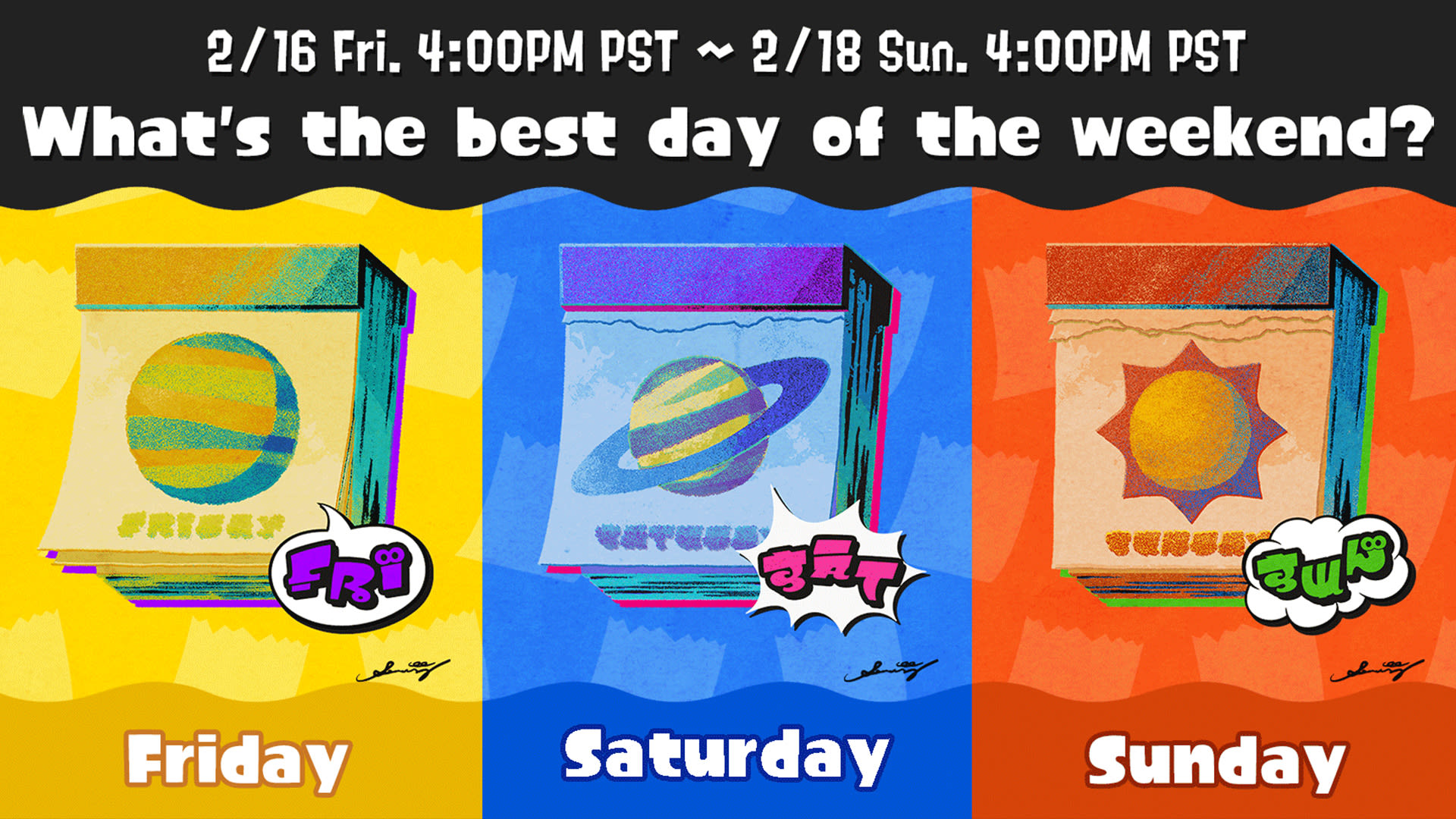 Weekend warriors, get ready for the next Splatfest in the Splatoon 3 game!