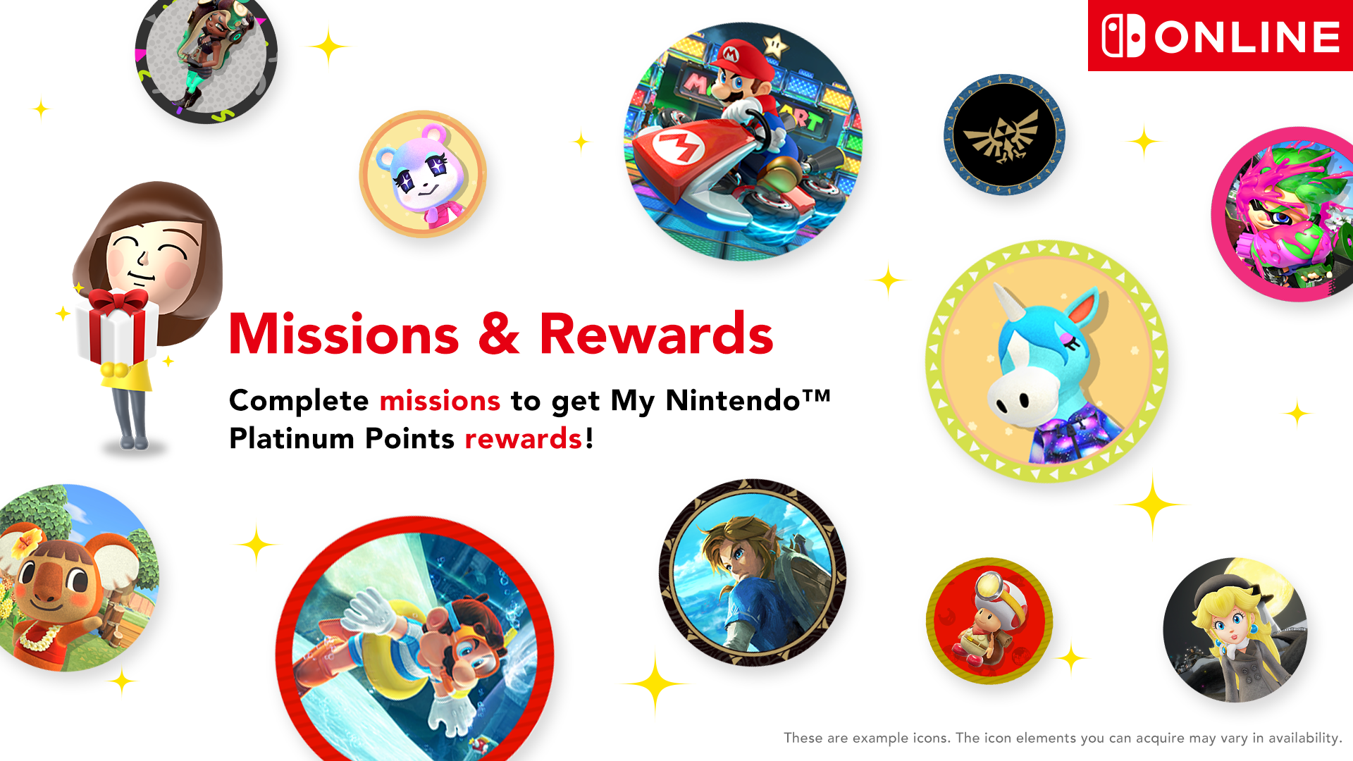 Missions and Rewards available with Nintendo Switch Online