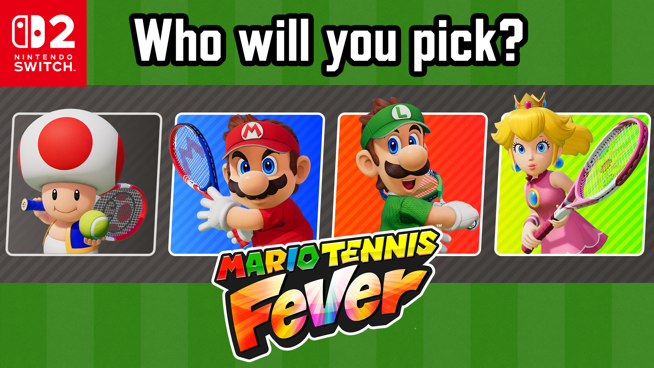 Get set for Mario Tennis Fever with a look at the full roster