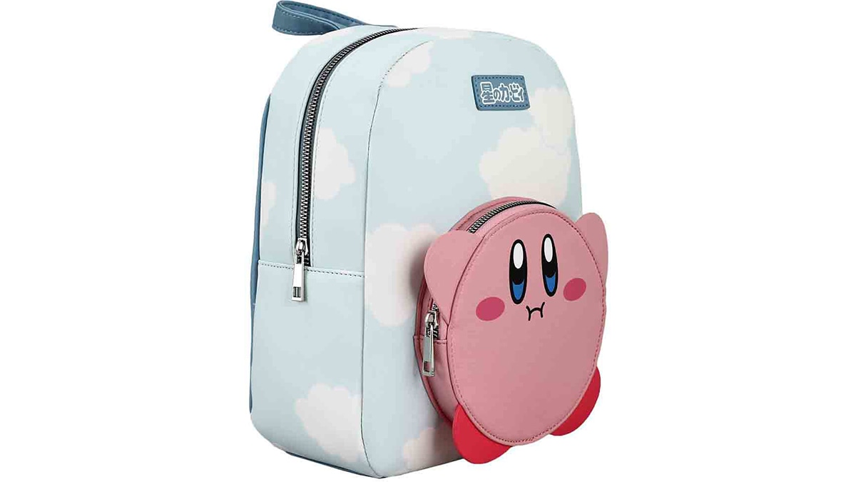 Nintendo Kirby Cloud Backpack with Pink and Blue Kirby Cloud All Over Print Mini Backpack with Pocket  main image 4