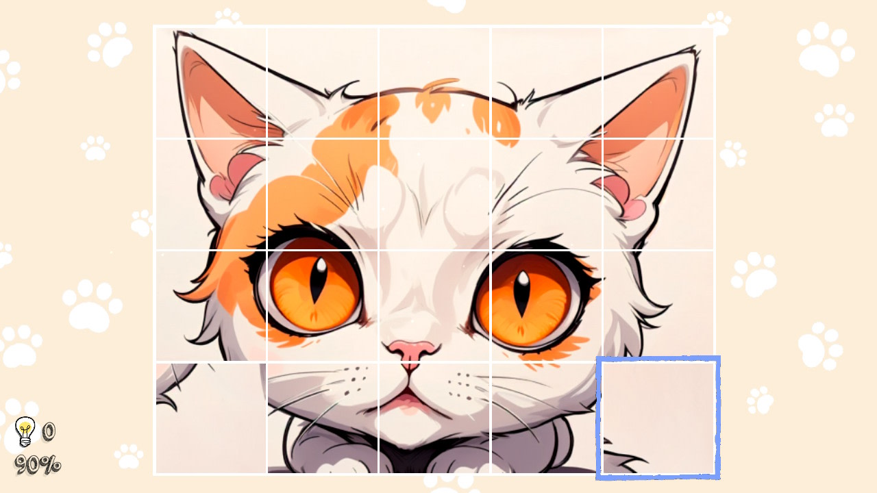 Puzzle cute cat sale