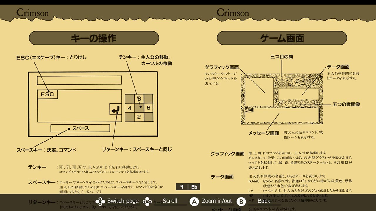 EGGCONSOLE CRIMSON PC-8801mkIISR for Nintendo Switch