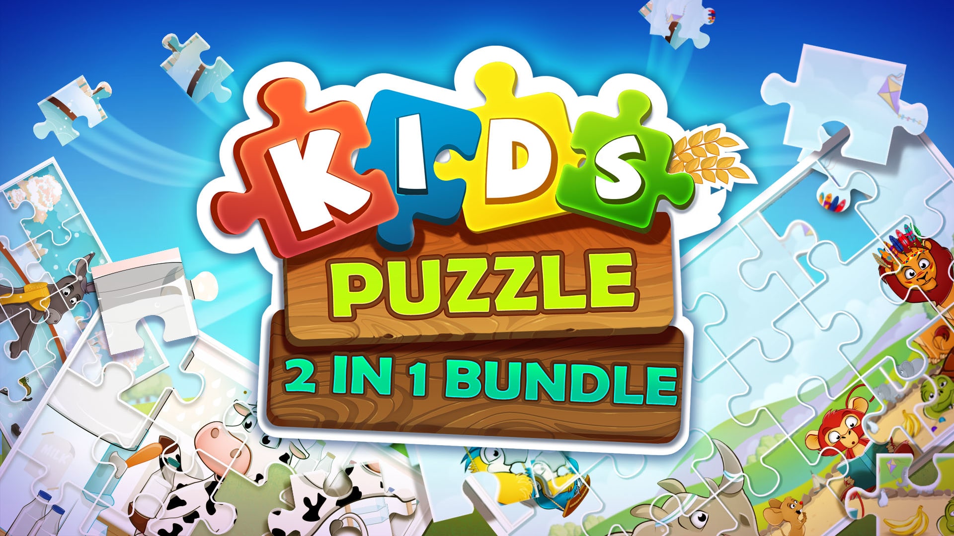 Kids Puzzle - 2 in 1 Bundle for Nintendo Switch - Nintendo