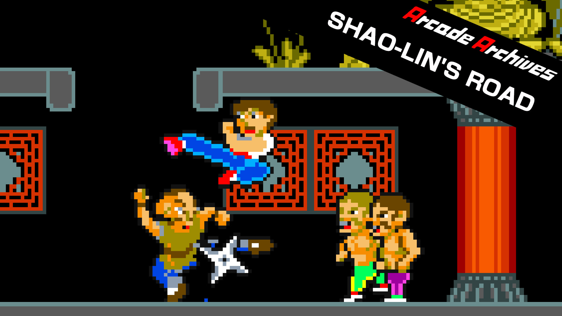 Konami チラシ Road SHAO-LINS アーケードゲームパンフレット