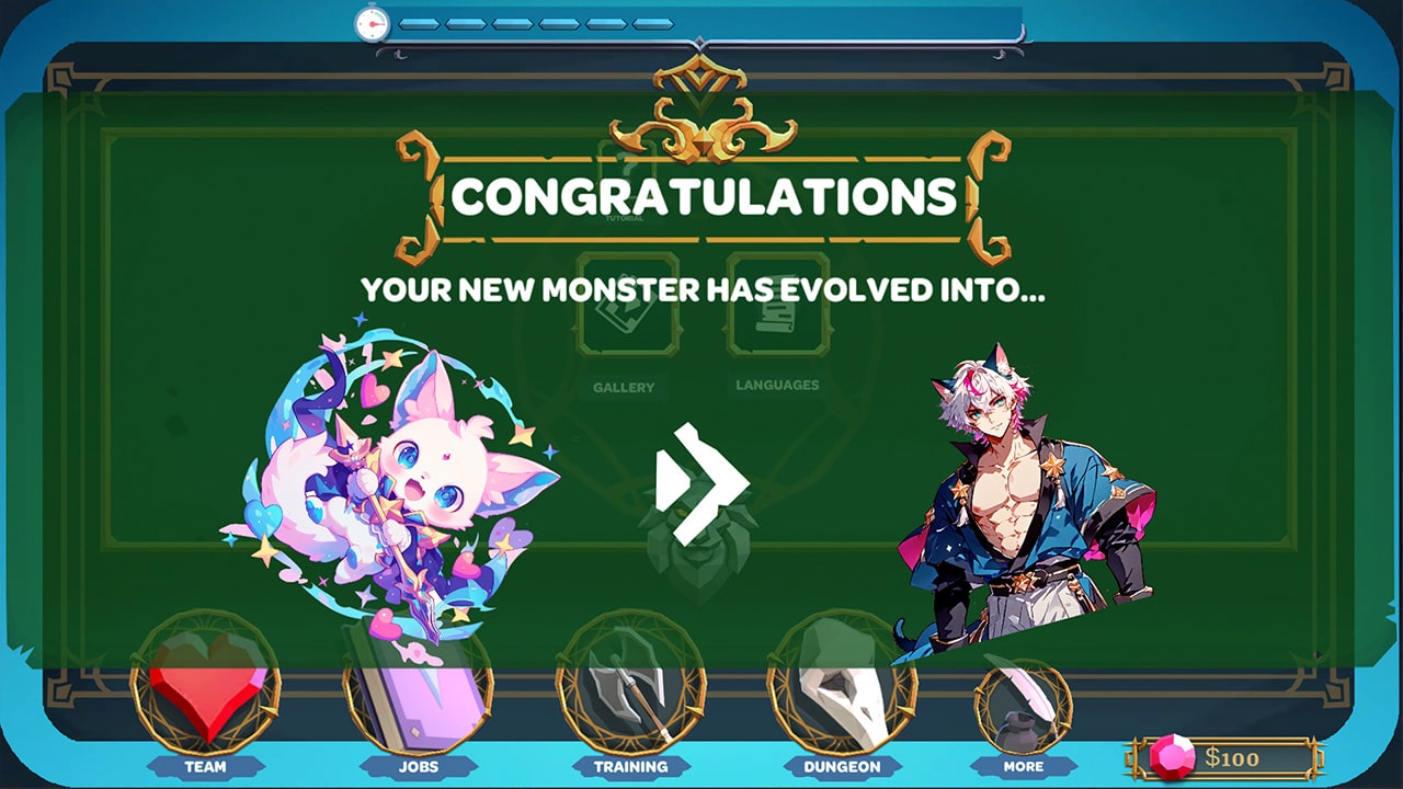 Dungeon of Love: Catch Monsters to Make a Perfect Anime Boyfriend screenshot