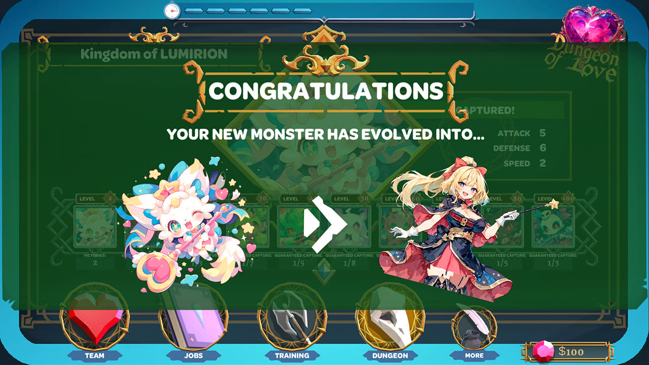 Dungeon of Love: Catch Monsters to Make a Perfect Anime Girlfriend screenshot