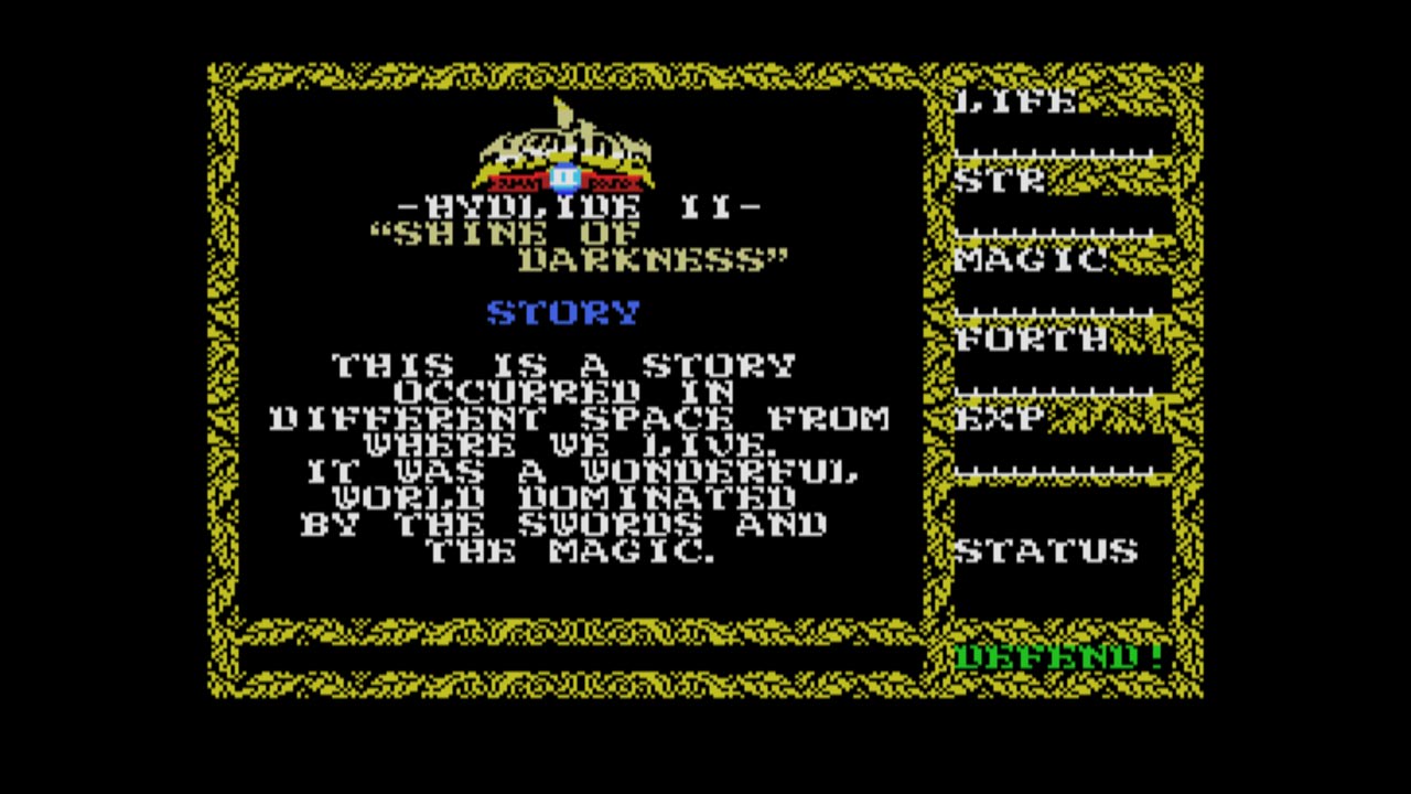 EGGCONSOLE HYDLIDE II MSX screenshot