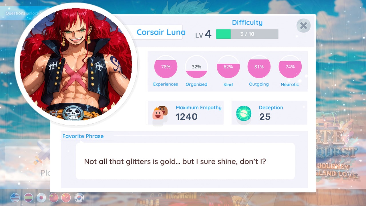 Pirate Anime Quest: One Boys' Journey, A Piece of Island Love screenshot