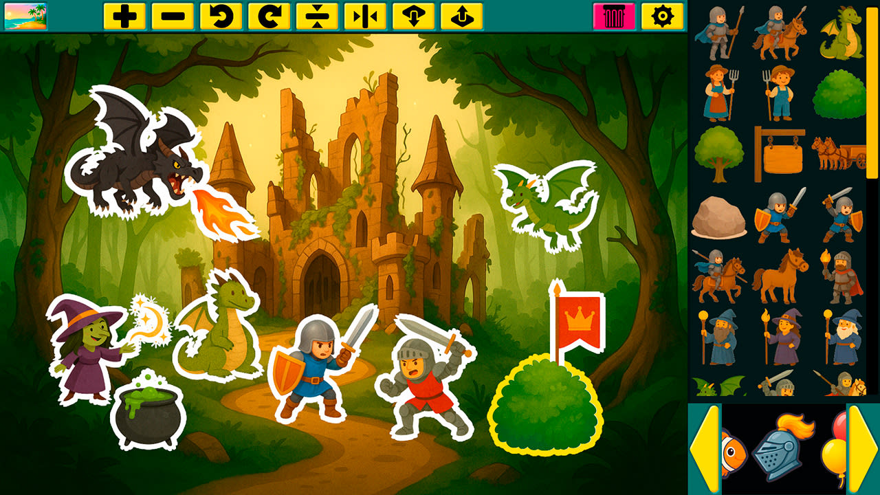 Super Sticker Studio - Creative Sticker Book Game for Kids for