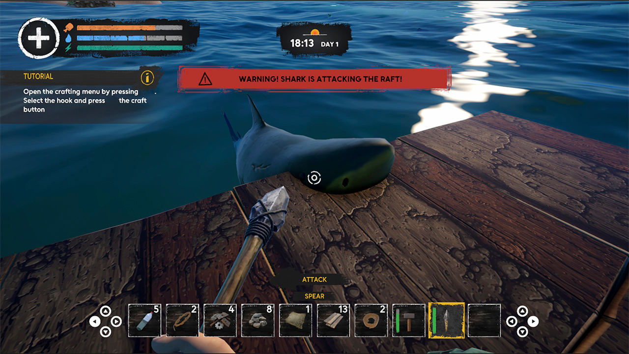 Ocean Shark Survival - Float Home Builder Simulator screenshot