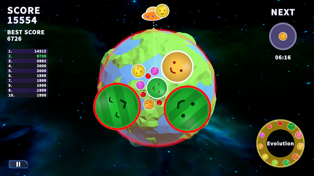 Big Watermelon Galaxy screenshot