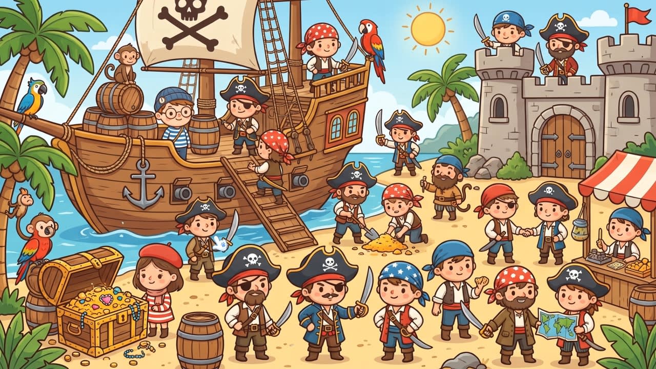 Where are Leo and Mia? Pirate Island screenshot