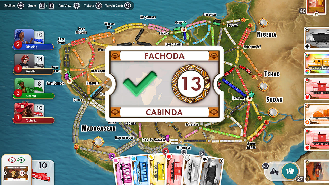 Ticket to Ride®: Heart of Africa Expansion for Nintendo Switch