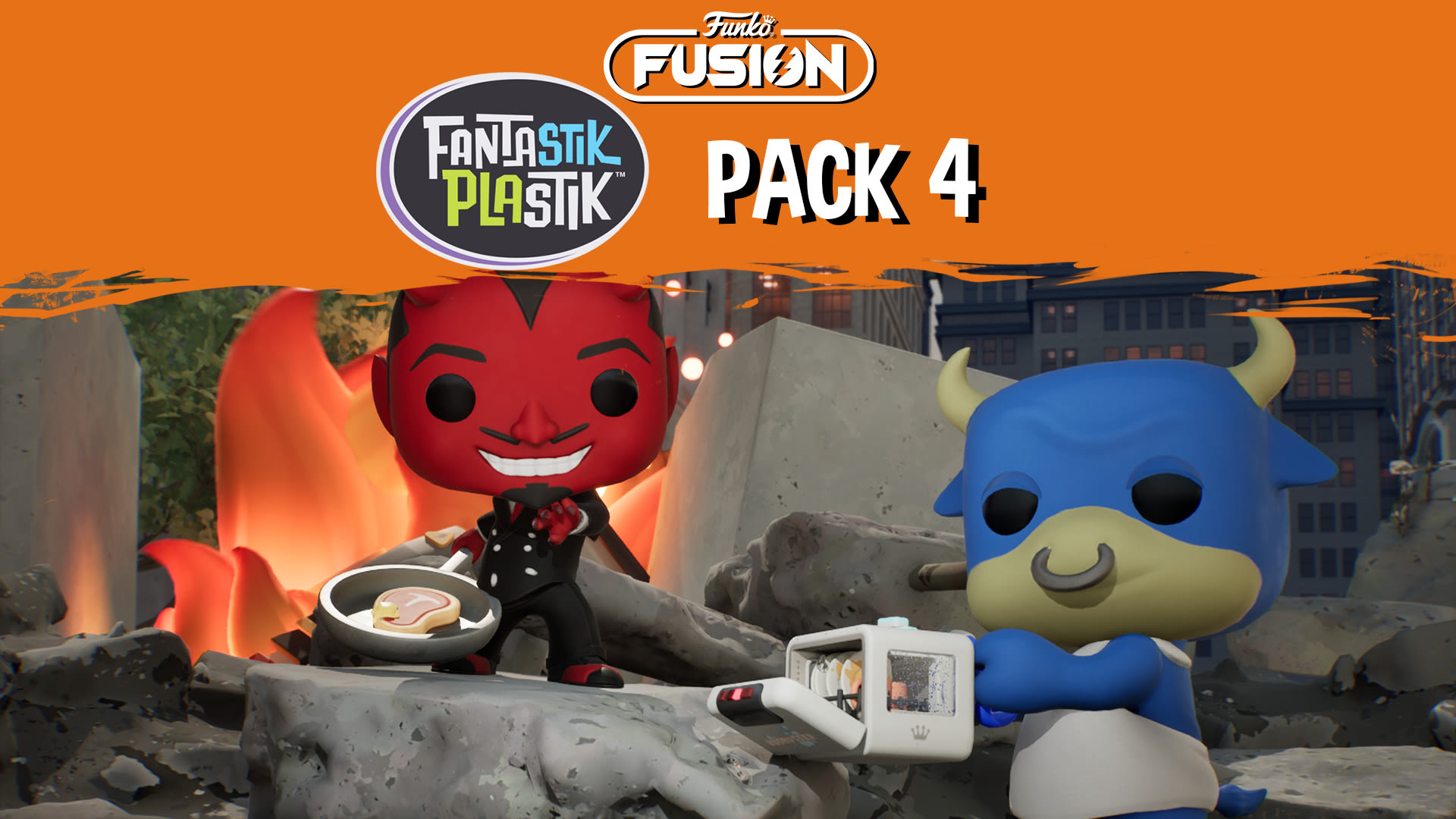 Funko Fusion - Fantastik Plastik Pack 4 - T-Bone and El Diablo for