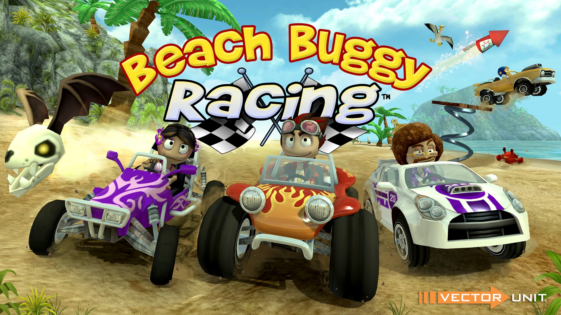 beach buggy racing vertical card thumbnail