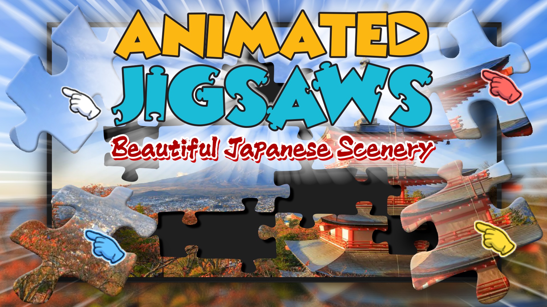 animated jigsaws: beautiful japanese scenery vertical card thumbnail